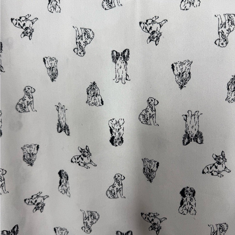 Torrid Womens Harper Popover Blouse Simple Pups Dogs Sz 4X V Neck Casual Office - Picture 7 of 11